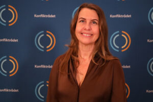 Portrettfoto av avdelingsdirektør Eva Dahle Rabben